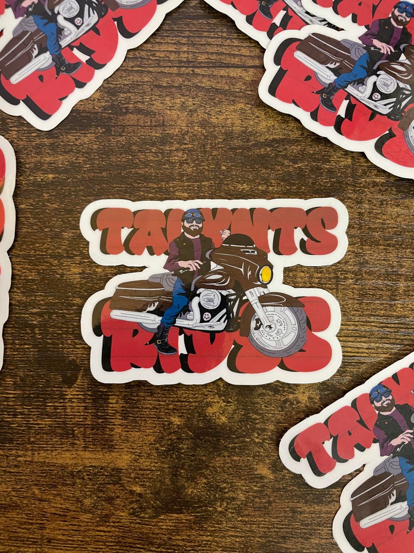 Talxnts Rides Sticker